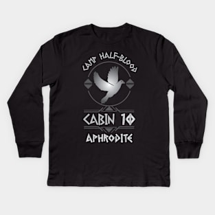 Cabin #10 in Camp Half Blood, Child of Aphrodite – Percy Jackson inspired design Kids Long Sleeve T-Shirt